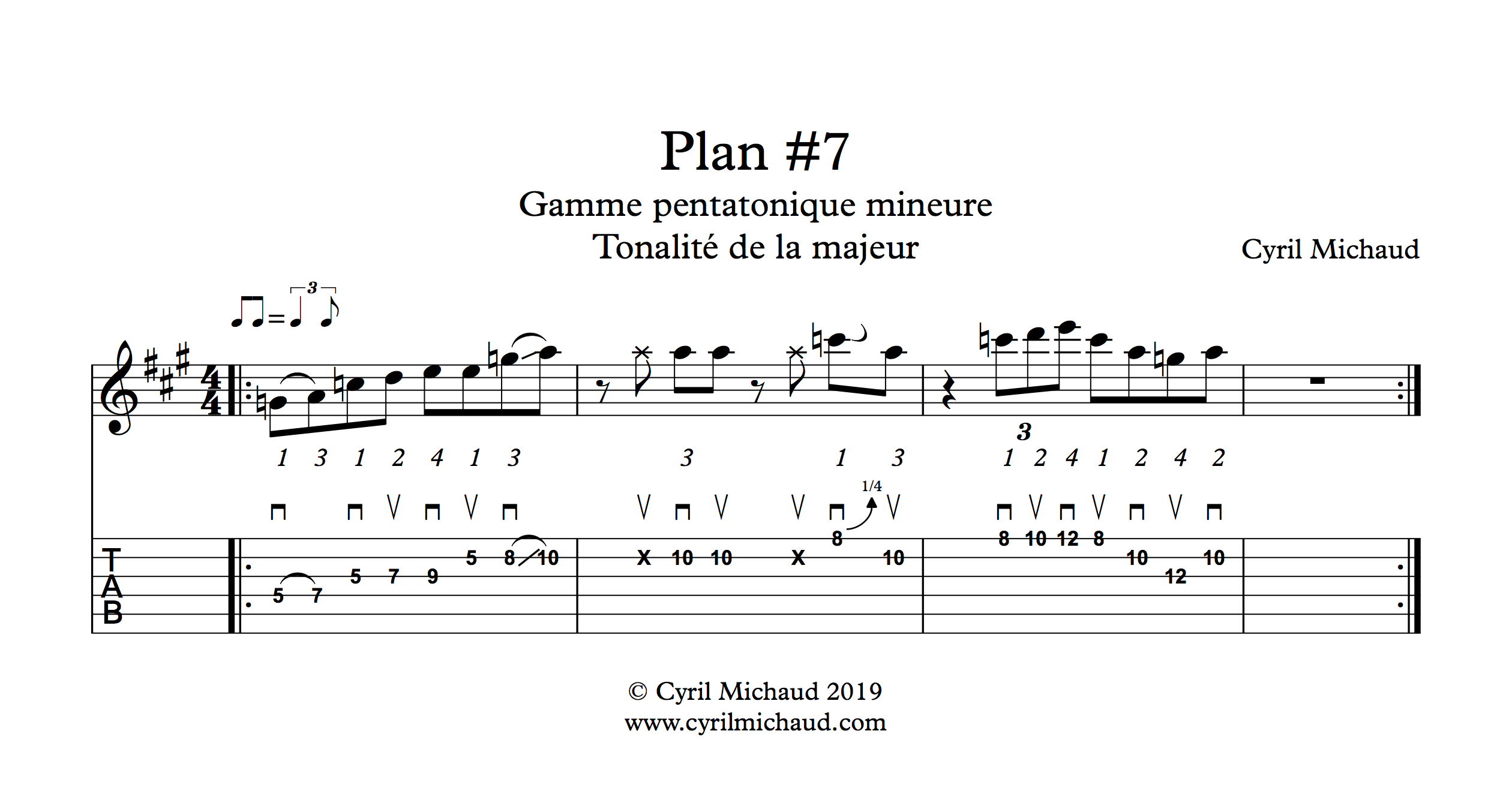 Plan blues sur la gamme pentatonique mineure (7)