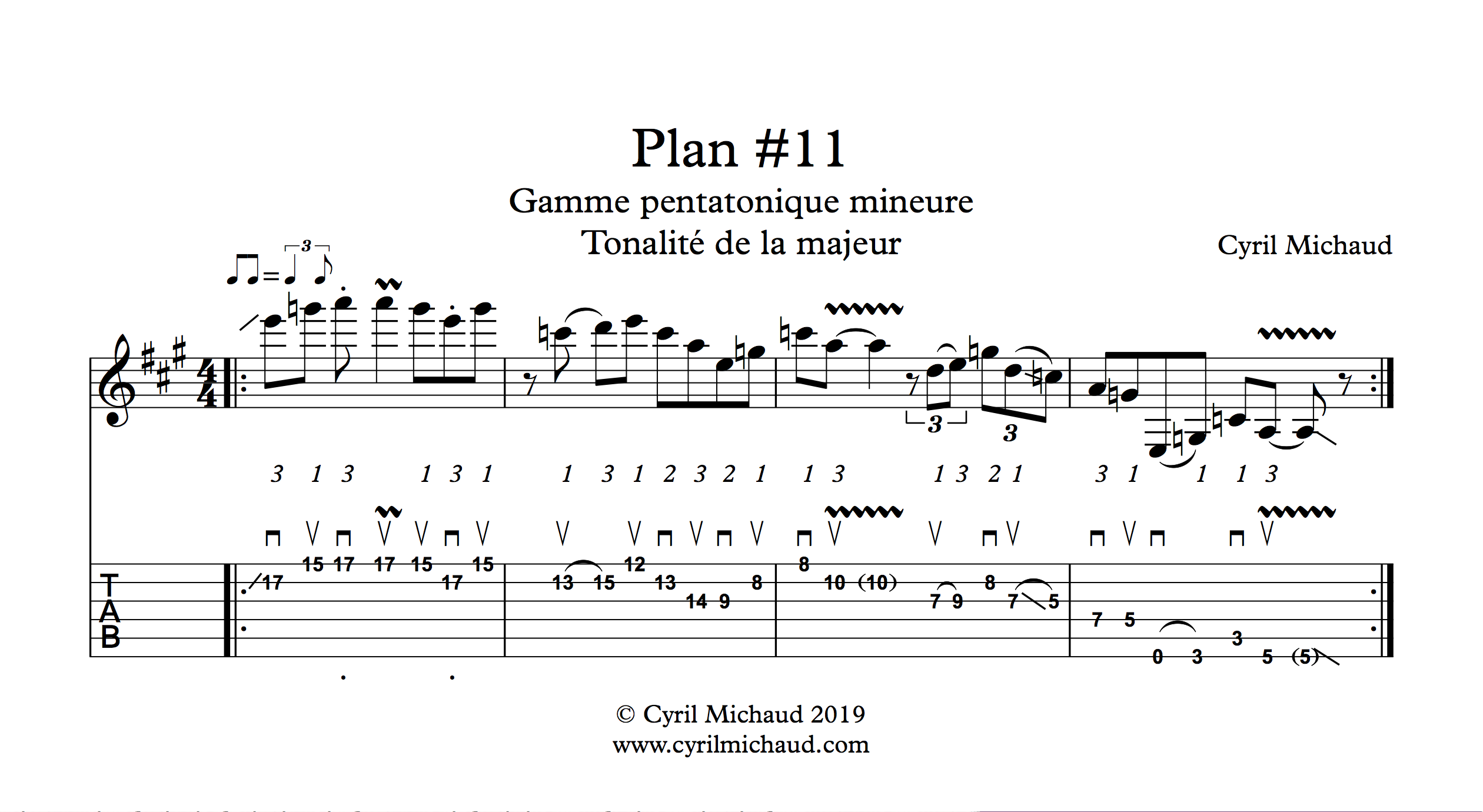 Plan blues sur la gamme pentatonique mineure (11)